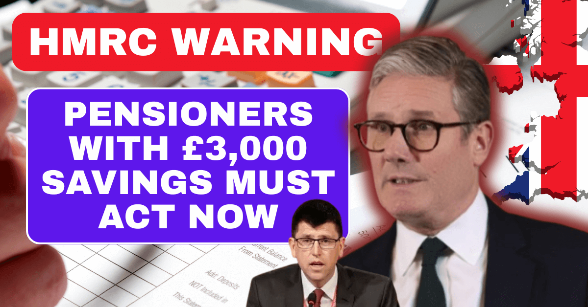 HMRC Warning: Pensioners With £3,000 Savings Must Act Now